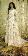 James Abbott McNeil Whistler Symphony in White 1 painting